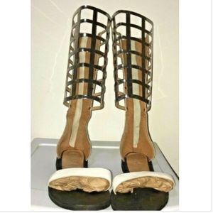 NWT Jeffrey Campbell Birdland CAGE METAL sandal 10